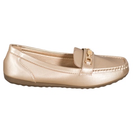 Fama Elegante gyldne loafers gylden