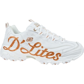 Skechers D'Lites Glitzy City W 13165-WTRG Sko hvid