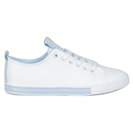 SHELOVET Sneakers Med Eco Leather Nice hvid