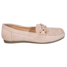Nio Nio Elegante loafers i ruskind brun