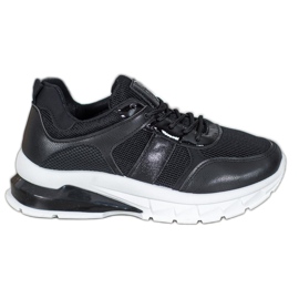 SHELOVET Stilfulde sneakers med mesh sort