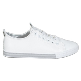 SHELOVET Sneakers Med Eco Leather Nice hvid