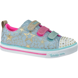 Skechers Sparkle Lite-Stars The Limit Jr 314036L-LBMT sko blå lyserød gylden