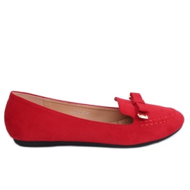 Røde kvinders loafers 2S2018-27 Rød