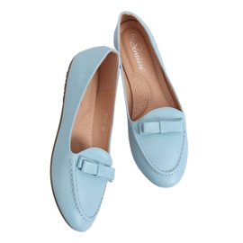 Blå kvinders loafers A8637 Blå