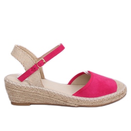 Espadriller på fuchsia kiler LLI-3M85 Fuchsia lyserød