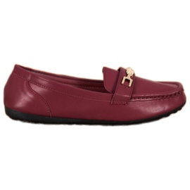 Fama Elegante burgunder loafers rød flerfarvet