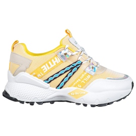 Bona Love Mesh Sneakers hvid gul