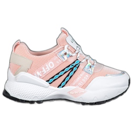 Bona Love Mesh Sneakers hvid lyserød