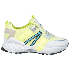 Bona Love Mesh Sneakers hvid flerfarvet grøn