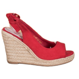 Goodin Bundet Espadrilles sandaler rød