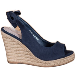 Goodin Bundet Espadrilles sandaler marine blå