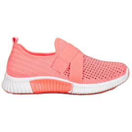 SHELOVET Pink Slipons med krystaller flerfarvet lyserød