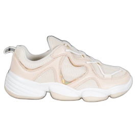 Kylie Stilfulde Beige sneakers