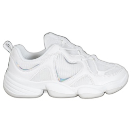Kylie Stilfulde hvide sneakers