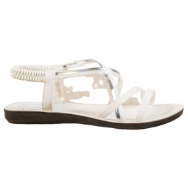 VINCEZA Sandaler med slip-on hvid