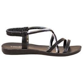 VINCEZA Sandaler med slip-on sort