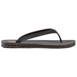 Flettede VINCEZA flip-flops sort