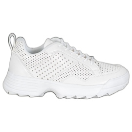 Kylie Let openwork sneakers hvid