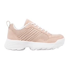 Kylie Let openwork sneakers lyserød