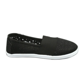 Wishot Pigeres skinnende sorte og slurvede sneakers 44-053