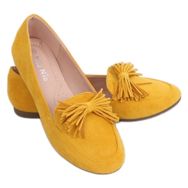 Dame loafers honning 99-72A Gul