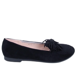 Sorte loafers til kvinder 99-72A Sort