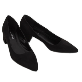Pumps lave hæle sort 3837 Sort