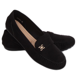 Sort kvinders sorte loafers B2020 Sort