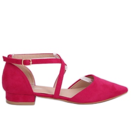 Fuchsia cut ballerinaer S-880 Fushia lyserød