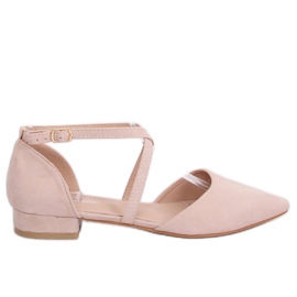 Beige cut ballerinaer S-880 Beige