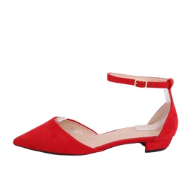 Rødskåret ballerina MM-795 Rød