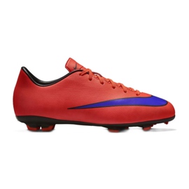 Nike Mercurial Victory V Fg Jr 651634-650 fodboldsko rød appelsiner og røde