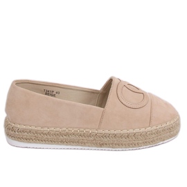 Beige espadriller til kvinder T341P Beige