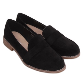 Sorte kvinders loafers T366P Sort