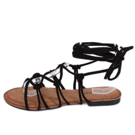Sorte romerske sandaler CK152P Sort