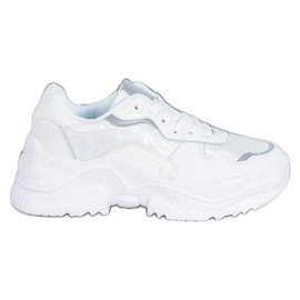 SHELOVET Lette sneakers hvid