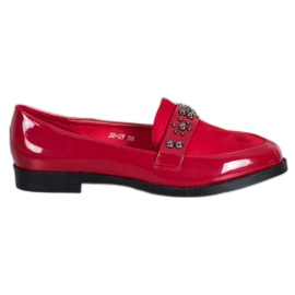 SHELOVET Lakerede loafers rød