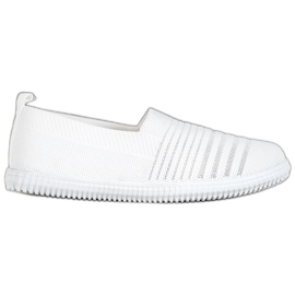 SHELOVET Luftige Slipons hvid