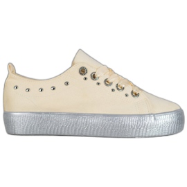 SHELOVET Ruskind Sneakers gul