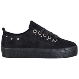 SHELOVET Ruskind Sneakers sort