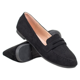 Anesia Paris Stilfulde ballerinaer sort