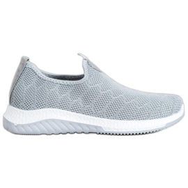 Diamantique Slip-on sportssko grå