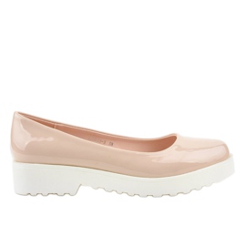Beige, slip-on kile sko BJ6223-3