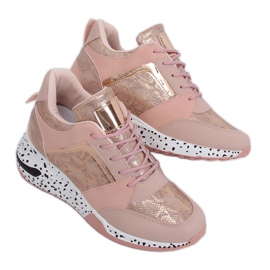 Lyserøde C131 Rosa pink wedges sportssko