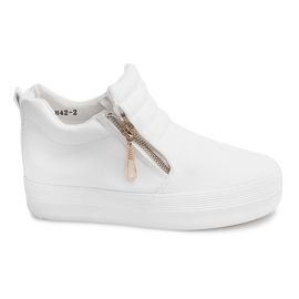 High-top sneakers On Wedge H42 Hvid