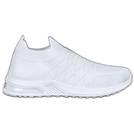 Diamantique Hvide slip-on sko