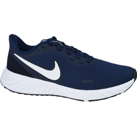 Nike Revolution 5 M BQ3204-400 hvid marine blå