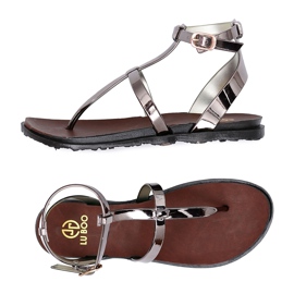 Lu Boo Black Mirror Sandals Roman Japanese Japanese Lento sort