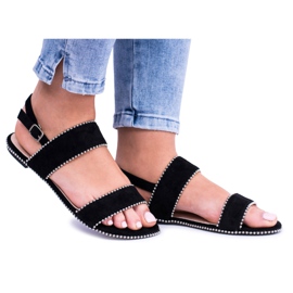 Lu Boo kvinders sorte sandaler Jets Noeli